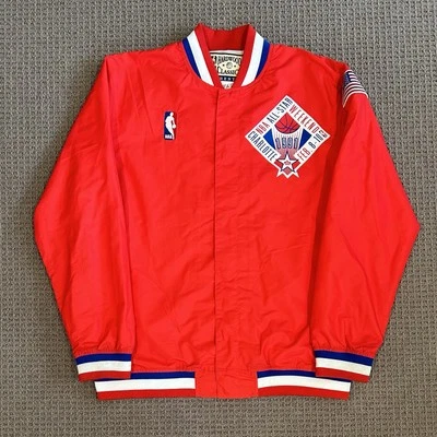 91 Charlotte All-Star Game Mitchell & Ness Vintage Retro Chaqueta Grande Foto 1 de 4