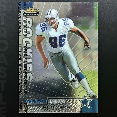 Ebenezer Ekuban 1999 Topps Finest #163 Dallas Cowboys 🏈 (RC) - Image 1 of 3