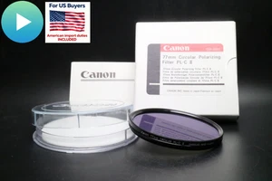 🎦VIDEO👀 [Unused]  Canon 77mm Circular Polarizing Filter PL-C II From JAPAN - Picture 1 of 9