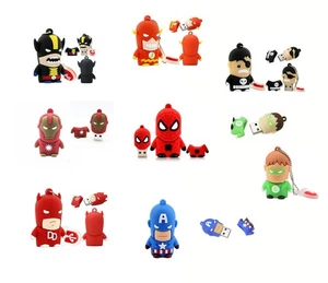 2.0 16gb 32gb 64gb 128gb SUPER HERO Stubbies 8pc Set USB Flash Thumb Drive USA - Picture 1 of 1