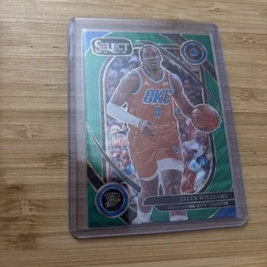 2024-25 Panini Select Courtside Jalen Williams #201 Green Wave Prizm/50 - Imagen 1 de 4