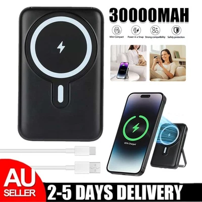 Magnetic MagSafe Bank Power Battery Charger Wireless iPhone 14 13 15 16 Pro Max - image 1 of 4