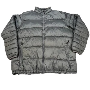Chaqueta Columbia Para Hombre XXL Logo Cremallera Completa Bolsillos Gris Abrigo Puffer - Imagen 1 de 12