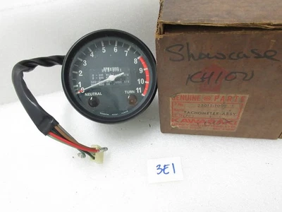 Kawasaki KH100 KH125 Tachometer NOS GTO REV Counter Gauge Meter OEM 25015-1002 - Imagem 1 de 4
