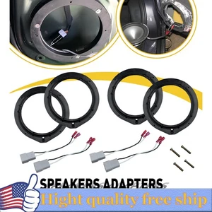 4PCS 6.5" Speaker Mounting Adapter for Acura Honda with Wiring Harness - Picture 1 of 10