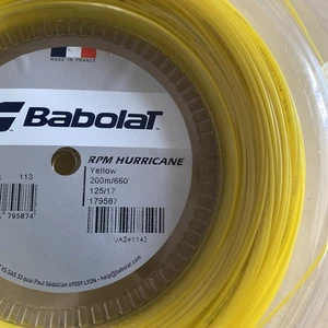 BABOLAT RPM HURRICANE 200m Rolle 1.25 Gauge 17 neu YELLOW ovp gelb LTS - Bild 1 von 5