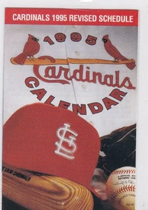 1995 St Louis Cardinals Pocket Schedule Free Shipping! - Picture 1 of 2