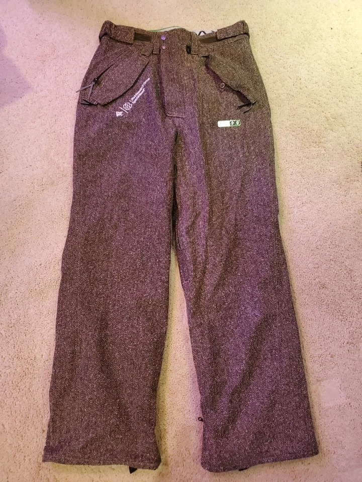 Специальная смесь револьвер 15K лыж сноуборда брюки мужчин L твид винтажный редкая - Изображение 1 из 4