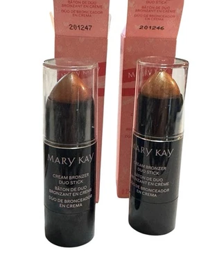 2 Mary Kay CREAM BRONZER DUO STICKS 201246 & 201247 Limited Edition NIB - Image 1 of 2
