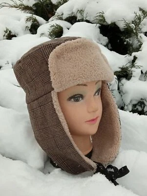 Cappello invernale da uomo con paraorecchie in pelliccia sintetica taglia... - Immagine 1 di 4