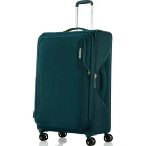 American Tourister Applite 5 Large 82cm Softside Suitcase Varsity Green 53199 - Picture 1 of 9