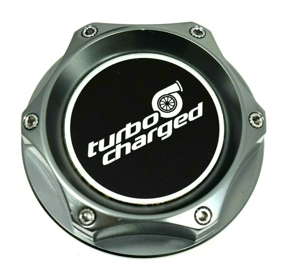 TURBOCHARGED ENGINE BILLET OIL CAP FOR NISSAN 240SX S13 S14 TURBO GUNMETAL  - Image 1 of 1