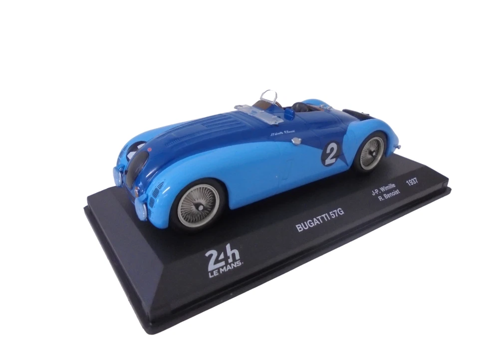 Bugatti 57G #2 Winner 24h Le Mans 1937 - 1:43 IXO Model Car 24LM14 - Image 1 of 4