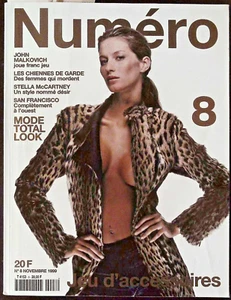 NUMERO #8 11/1999 GISELE BUNDCHEN Stella Tennant AUDREY MARNAY John Malkovich VG - Imagen 1 de 12
