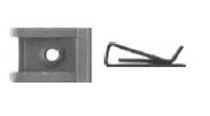 Wide Range 'U' Nuts 8 Screw Size Black Finish G.M. # 9424837 100/PK - Picture 1 of 1