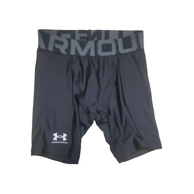 Under Armour Boys XS Youth Fitted Heatgear Shorts  Black - Image 1 of 3