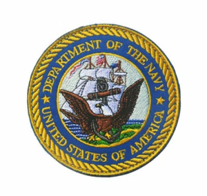 Distintivo toppa ricamato Dipartimento della Marina US Marine Corps USMC Hook Loop - Foto 1 di 2