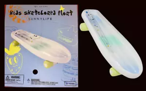 Skateboard Float SUNNYLiFE The Sea Kids Blue-Lime Ages 6+ Swim Beach Inflatable - Picture 1 of 3