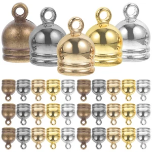 150 Pcs Bracelet Necklace Earring Decoration Cord End Caps for Jewellery Making - Picture 1 of 12
