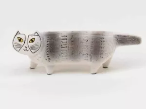 Lisa Larson Cat Mikey Papa (Name is Max) Animal Figurine Gray 25cm - Picture 1 of 4