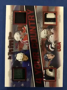 2020-21 ITG Used 4 Your Country Red 3/3 Modano/LaFontaine/Housley/Leetch - Picture 1 of 7