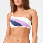 L*Space Lily-Slate-Cream Daybreak Bikini Top Nwt Size Small