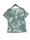 Stradivarius Women's Top M Green 100% Polyester Basic