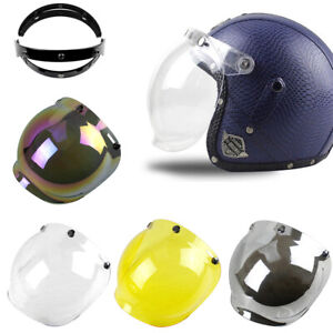 Bell 3-Snap Shield & Visor Bubble Shield Half Helmet Can Be Flipped Up And Down