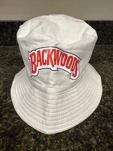 Backwoods Logo Reversible OSFM Sun Bucket Hat, Beige Black New NWOT magazine - Picture 1 of 4