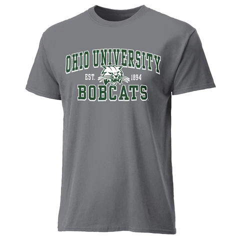 Ohio Bobcats Cotton Heritage T-Shirt - Grey Cover