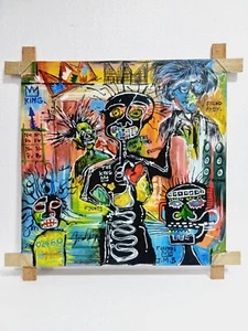 Jean-Michel Basquiat (handmade) Sealed acrylic painting Measurement 60x60 - Picture 1 of 10