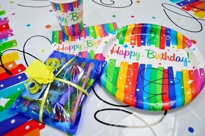 Paquetes de fiesta precargados para niños halal/vegetarianos (bolsas) niños cumpleaños, eid Foto 1 de 4