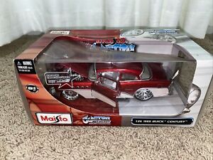 Maisto Custom Shop 1955 Buick Century Pink Red 1/26 Sealed Diecast Collection
