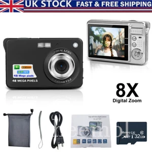 Videocamera digitale 32G anti-shake TFT 48MP 8x zoom 2,7" LCD videoregistratore - Foto 1 di 32