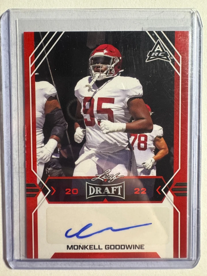 K306,367 - 2022 Leaf Draft and Prospects Auto Red #BAMG2 Monkell Goodwine - Image 1 of 1