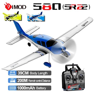 9IMOD 580(SR22) RC Plane Brushless 4CH EPP Automatic Balancing Gliding Aircraft - Image 1 of 4