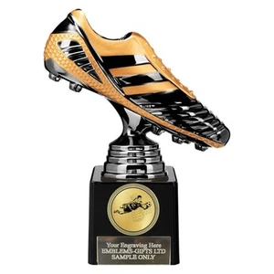 Premio Portero de Fútbol 165 mm Trofeo Víbora Negra Grabado Gratis - Imagen 1 de 2