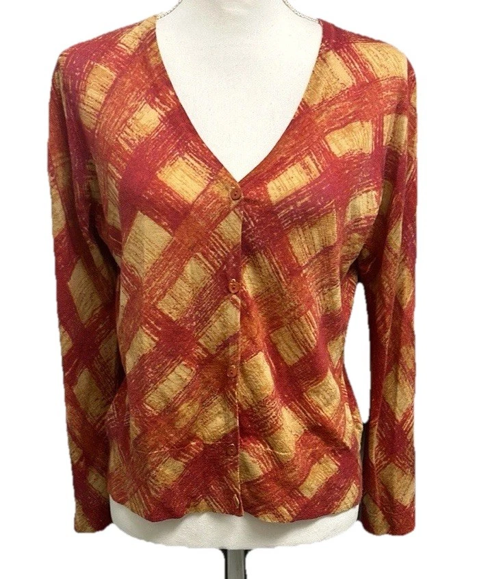 Cárdigan para mujer Kate Hill de lana merino talla grande Petite Grandma Cottage Core Foto 1 de 4