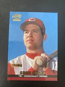 2000 Pacific MLB # 111 Sean Casey REDS Parallel #/199 - Picture 1 of 3