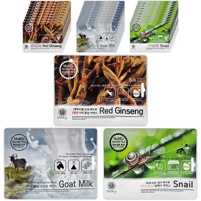 Korean Essence sheet face mask skin care lot New Facial Pack Set (3types) 30PCS - Image 1 of 4