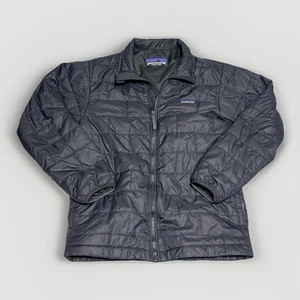 Patagonia Kids' Nano Puff Brick Quilt Jacket Full Zip Black Sz L12 STY68001 FA23 - Picture 1 of 6
