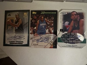 LOREN WOODS 3 ROOKIE MINNESOTA TIMBERWOLVES SIGNED HANDSIGNIERT KARTE LOT ANSEHEN - Bild 1 von 2