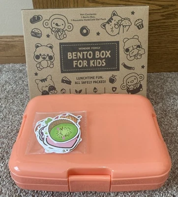 NEW WONDER FAMILY Bento Box for Kids with Hot and Cold Packs and Stickers - Image 1 of 4