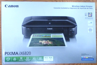 Canon PIXMA iX6820 Wireless Inkjet Printer (8747B002) w/Color Ink Pack, NEW-Open - Image 1 of 4