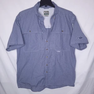 Drake Wasservögel Hemd Herren Large blau kariert belüftet Outdoor Angeln - Bild 1 von 11