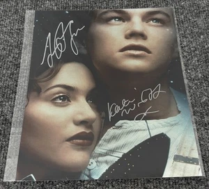 Leonardo DiCaprio Kate Winslet 8x10 autographed Photo signed - Picture 1 of 2