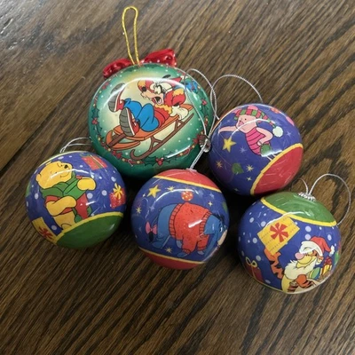 Vintage Winnie the Pooh Tigger Eeyore Piglet Goofy Disney Christmas Ornaments - Image 1 of 4