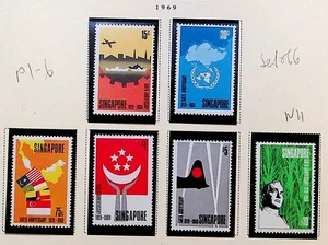 SINGAPORE Sc 101-6 NH ISSUE OF 1969 - FOUNDING ANNIV. - (FMJ25) - Picture 1 of 1