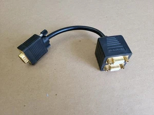 Heavy Duty DB15 Y Splitter Cable M/2F DB-15 Male to 2x Female - DB-15 - Picture 1 of 3