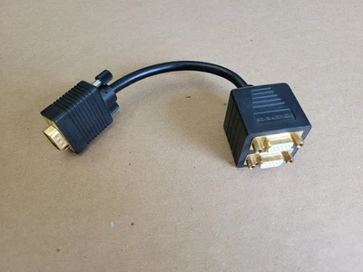 Heavy Duty DB15 Y Splitter Cable M/2F DB-15 Male to 2x Female - DB-15 - Image 1 of 3